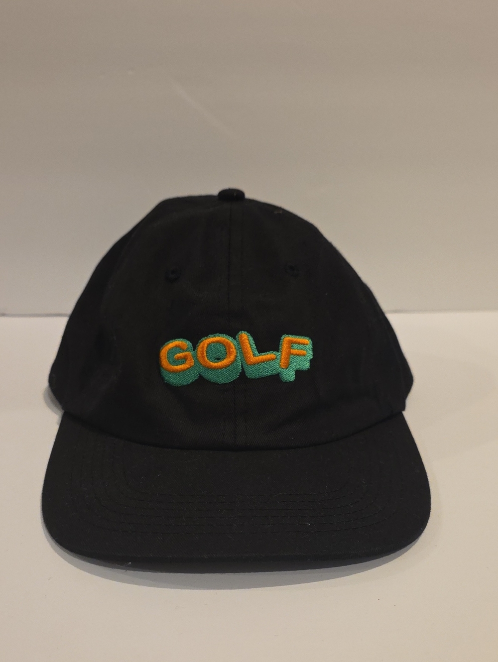 GOLF Black Baseball Cap with Embroidered Logo Tyler The Creator
